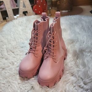 Pink boots